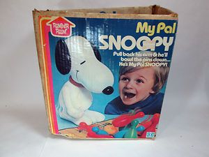 Vintage 1979 Hasbro Romper Room My Pal Snoopy bowling catch toy