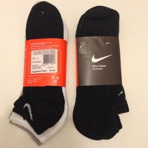 Pairs Of Authentic NEW Nike Mens Athletic No Show Socks 8 12