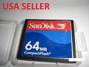 1pcs 64MB SanDisk Compact Flash CF I Memory Card for Nikon Canon Kodak 
