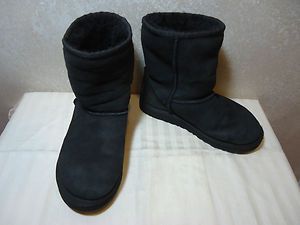 KIDS AUTHENTIC UGG S N 5251 CLASSIC SHORT BOOTS BLACK SIZE 1