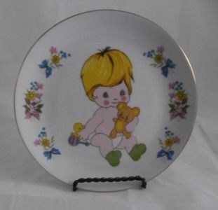 Vintage 1974 Baby Plate Chadwick Miller Inc Hanging Display Plate Baby 