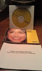 ORIGINAL MOTOROLA CELL PHONE NEXTEL MANUAL WELCOME GUIDE AND NEW CD 