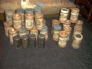 welcome this auction is for a lot of 26 antique edison