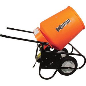 Kushlan Electric Portable Concrete Mixer w 3 5 Cubic Foot Drum 350W 