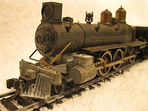 Unknown Maker HO Scale Steam Locomotive with With Tender Marked JFH 