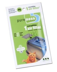 6pk Van Ness Cat Litter Pan Box Replacement Zeolite Air Filter CP6 CP7 
