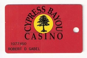 Slot Card Players Club Cypress Bayou Casino Charenton Louisiana