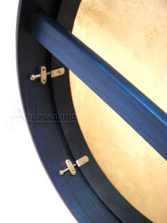   New 18 Large Irish Bodhran Blue Tunable Frame Hand Drum BTN8L