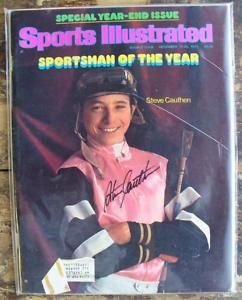 Signed Steve Cauthen Affirmed Sports Illustrated 78