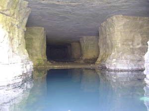   underground Cave Limestone Mine Indoor Lake Weatherproof Bunker Spring