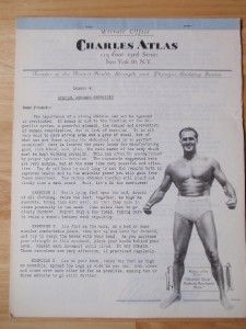 Lot (12) CHARLES ATLAS Bodybuilding muscle exercise workout courses 