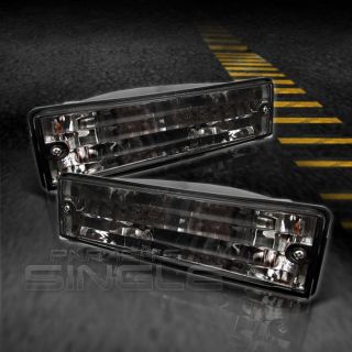 Smoked 88 91 BMW E30 3 Series Driving Bumper Signal Lights Lamps Left 