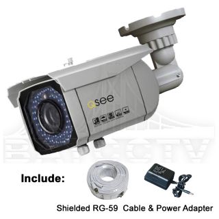 SEE QD6501B 650TVL 1/3 Weatherproof Bullet CCTV IR Camera + Cable 