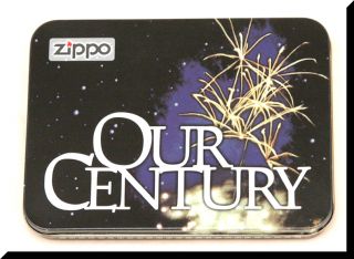Zippo Our Century Collectible 1999 New Original Tin