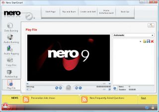Nero 9 with Backitup 4 CD and Serial Numbers CD DVD Burn and Edit CD 