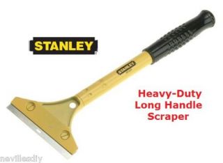 Heavy duty long handled scraper with 100 mm (4in) steel blade