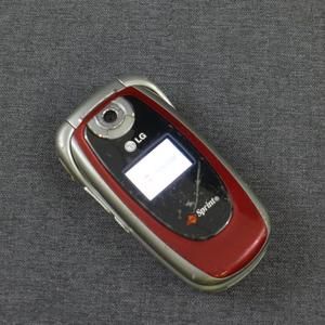 LG PM225 Cell Phone Sprint CDMA Camera Flip Red PM 225 652810513586 