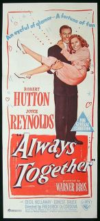 Always Together 1947 Robert Hutton RARE Movie Poster