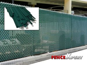   Bottom Locking PVC Chain Link Fence Slats Premium Fence Cover