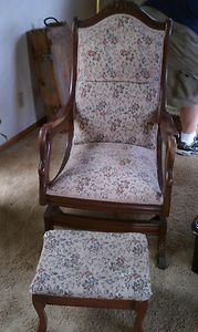 Gooseneck Vintage Rocking Chair Beautiful Antique