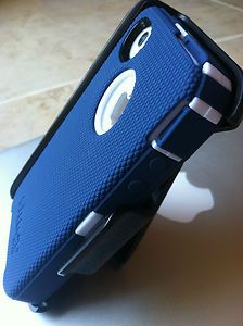 Otterbox Defender iPhone 4 4S White Night Blue Smooth as All Get Out 