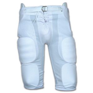 Champro FPY Youth Football Pants w Snaps Med White