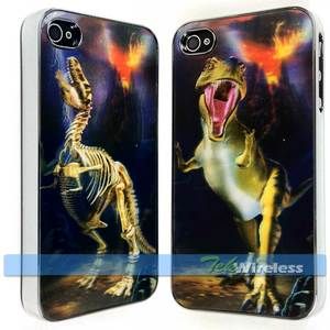 Dinosaur T Rex Rex 3D Hologram Dual Picture Chrome Hard Snap Case 