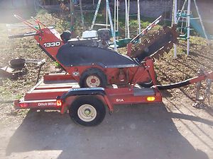 Ditch Witch 1330H Trencher 13 HP Honda with Ditch Witch S1A Trailer 