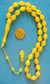 Islamic Prayer Beads Turkish Misketa Amber by Tesbihci