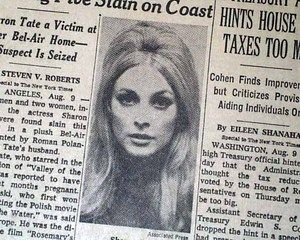 Great 1969 CHARLES MANSON Sharon Tate Photo CULT Murders 1ST REPORT NY 