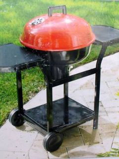 Outdoor Living Charcoal Grill Collapsible Table Wheels