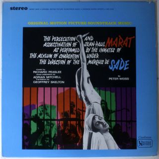 Richard Peaslee Marat Sade Original Motion Picture Soundtrack Music 