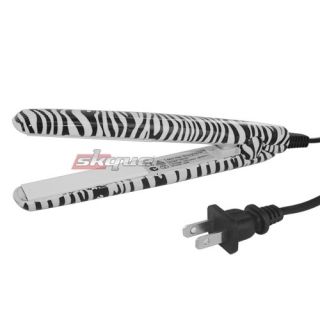   Travel Mini Hair Straightener Ceramic Flat Zebra Iron