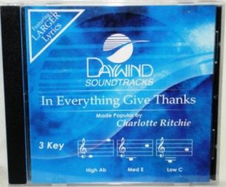 in everything give thanks made popular by charlotte ritchie