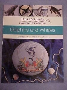 David Charles Cross Stitch Needlepoint Dolphin Whales