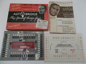 Vintage Autobridge Charles H Goren Play Yourself Bridge Game PGB 