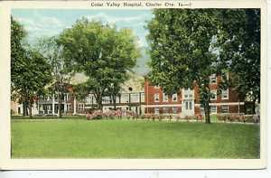 Charles City Iowa Cedar Valley Hospital Postcard 1930