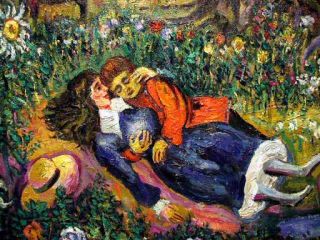 Romance of Old Russia Vintage ARI Roussimoff Painting International 