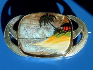 Antique Vtge Thomas Mott Silver Butterfly Wing Brooch