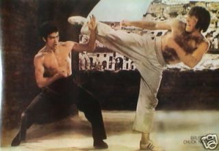 CHUCK NORRIS IN ACTION FIGHTING & KICKING ASIAN KARATE POSTER