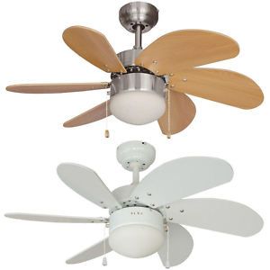 Satin Nickel or White 30 Ceiling Fan with Light Kit