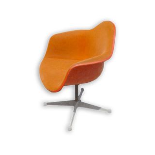 Herman Miller Eames Fiberglass Shell Armchair Orange