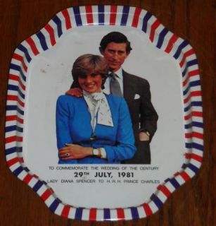 Lady Diana Spencer & Prince Charles Wedding Commemoritive Tin