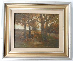 Charles P Gruppe Original Oil Landscape Painting Signed