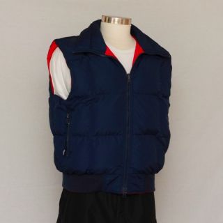   womens fall/winter warm goose down insulated reversible vest. XL