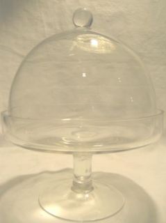   Dome Cloche Display Cup Cakes Desserts Cheese Plate Food Cover