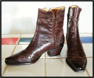 Fancy Charlie I One Horse Lucchese Custom Hand Made Shorty PeeWee 