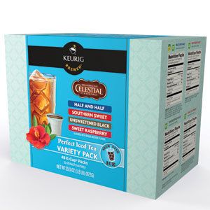 48 Keurig Celestial Seasonings Perfect Ice Tea Variety pack K cups New 