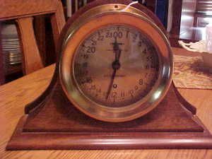 Vintage Chelsea Clock Co Boston US Government ships clock 24hr dial 