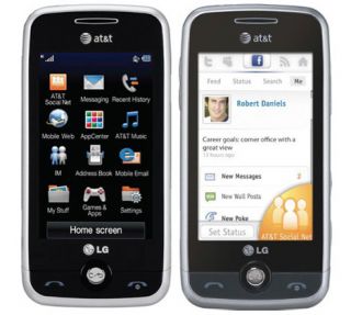 NEW LG GS390 PRIME SILVER AT&T GSM CAMERA TOUCH SCREEN CELL PHONE